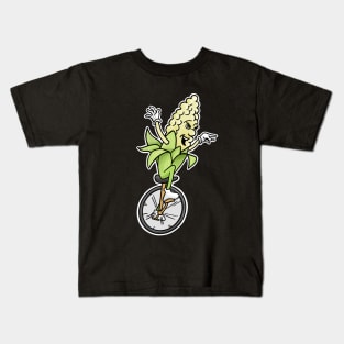 Unicorn - Corn on a Unicycle Kids T-Shirt